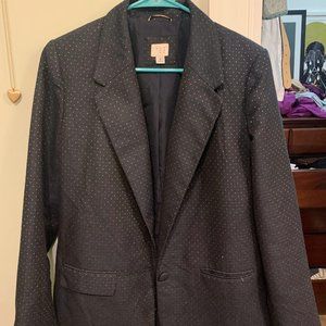 A New Day - Target - Dark Blue Blazer with Dotted Design